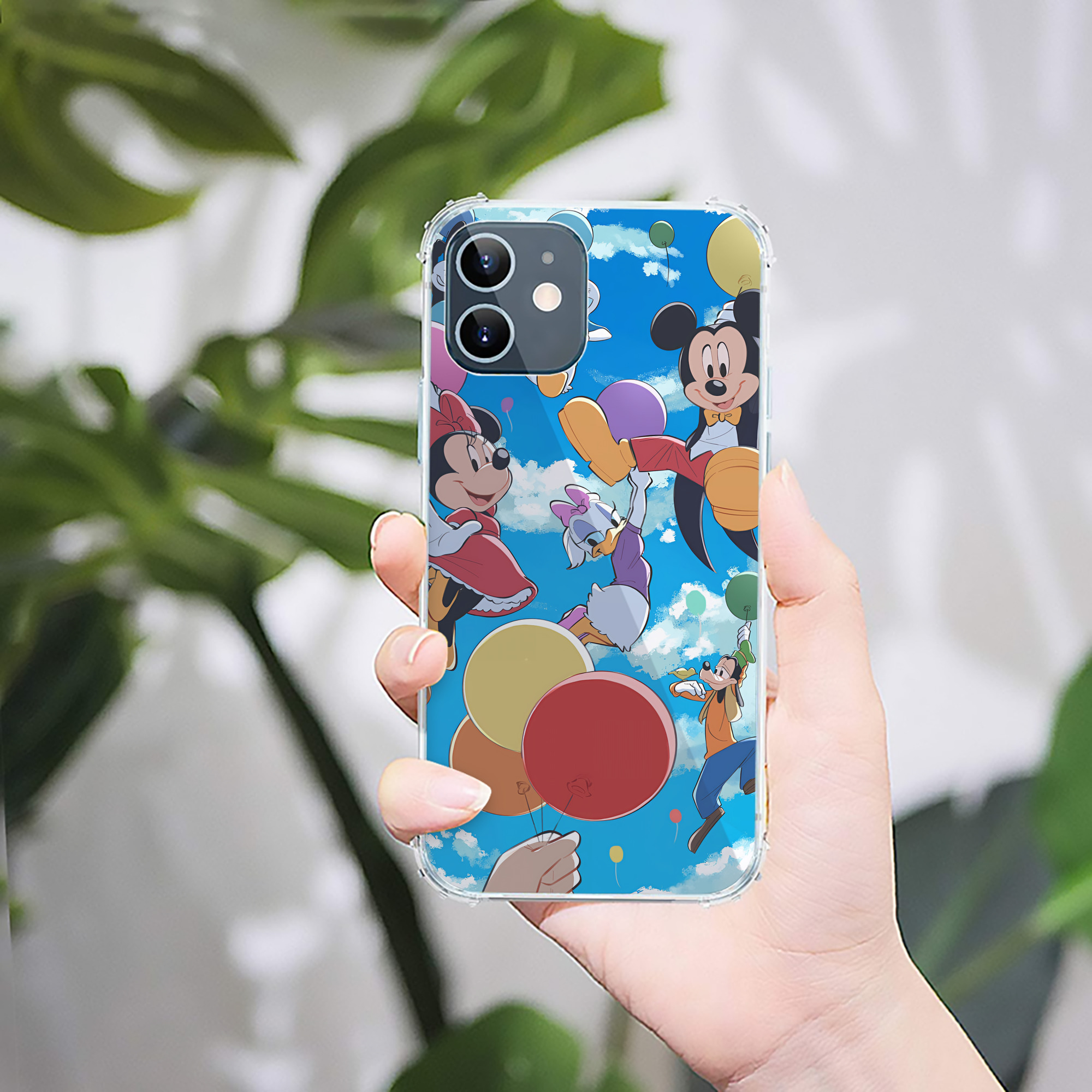 ミッキーマウス Mickey Mouse 【iPhone 12シリーズ対応】透明スマホケース（クリアソフトケース）